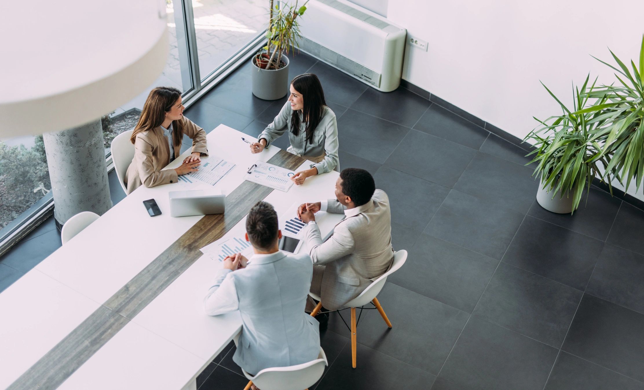 Business team meeting in a modern office